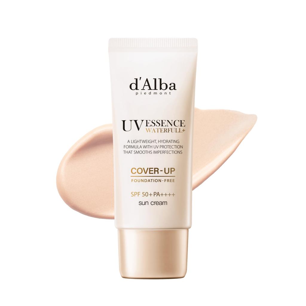 d'Alba Cover Beige Tone Up Sun Cream 1.2 fl oz Waterfull Tone-Up Sun Cream Cover Up #01 100% Authent