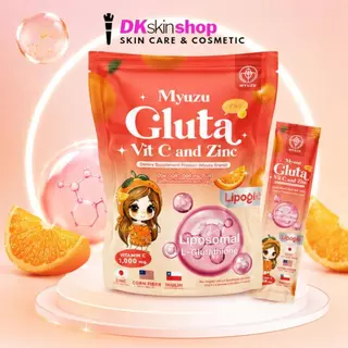มิวซุ กลูต้า วิตซี และ ซิงค์ ผลิตภัณฑ์เสริมอาหาร Myuzu Gluta Vit C and Zinc Dietary Supplement Product (10g. x 15 ซอง)