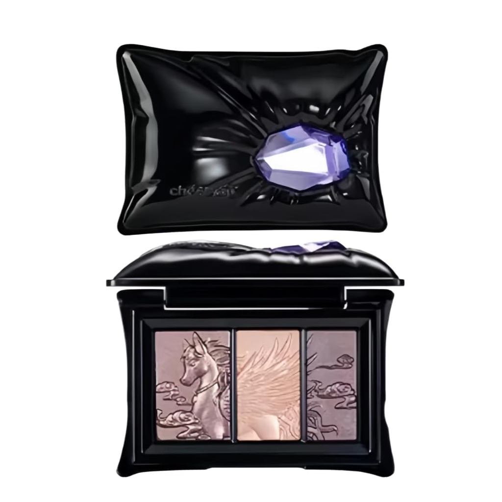 Cheeryep Qianyan 16 สีอายแชโดว์ Palette สีชมพูสีน้ําตาลคาวบอยสีฟ้า Multicolor Matte Pearl Smoky Eye 