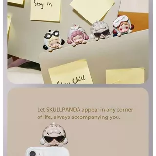 POPMART SKULLPANDA POP ATTACH Off Mode Blind Box Gift หุ่นน่ารัก ของขวัญวันเกิด 40HN