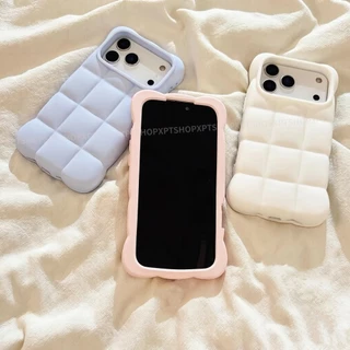 สีทึบดาวเมฆโซ่ซิลิโคนเคสโทรศัพท์สําหรับiPhone 17 Pro Max 16 Pro Maxกันกระแทกป้องกันปลอก