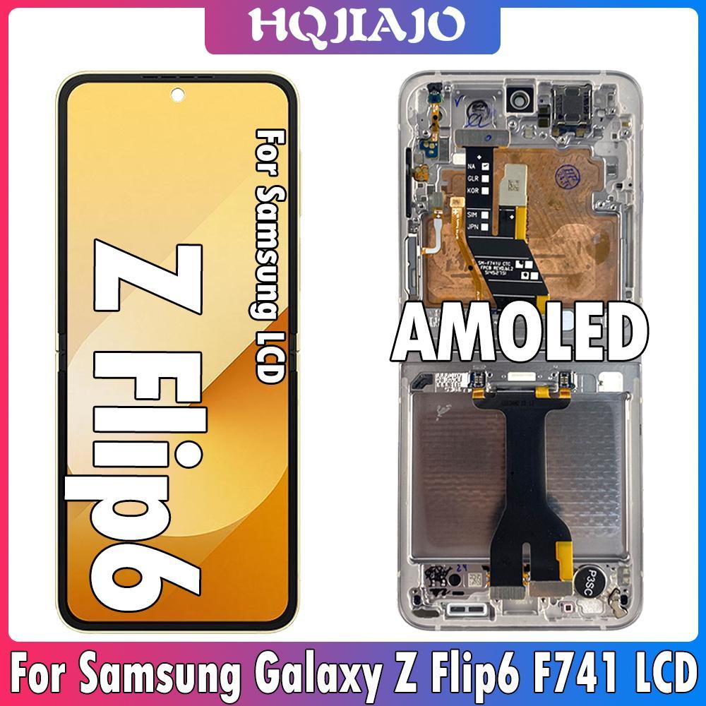 6.7 "AMOLED สําหรับ Samsung Galaxy Z Flip6 LCD F741 F741B F741U จอแสดงผลสําหรับ Samsung Z Flip 6 LCD