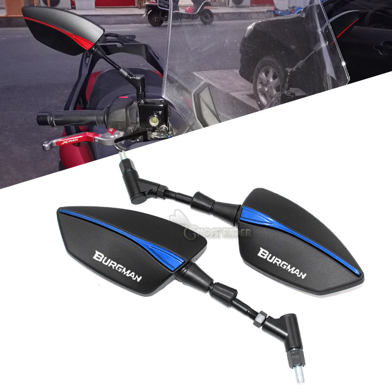 สําหรับ SUZUKI BURGMAN AN125 AN250 AN400 AN650 AN 650 Burgman 400 650 125 200 กระจกมองหลังรถจักรยานย