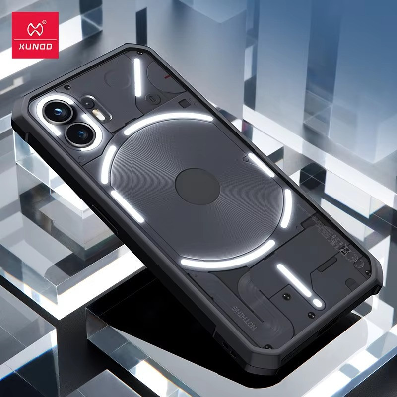 NOTHING PHONE 2 CASE / NOTHING PHONE 2A CASE TRANSPARENT CLEAR FUSION ANTI SHOCKPROOF BLACK