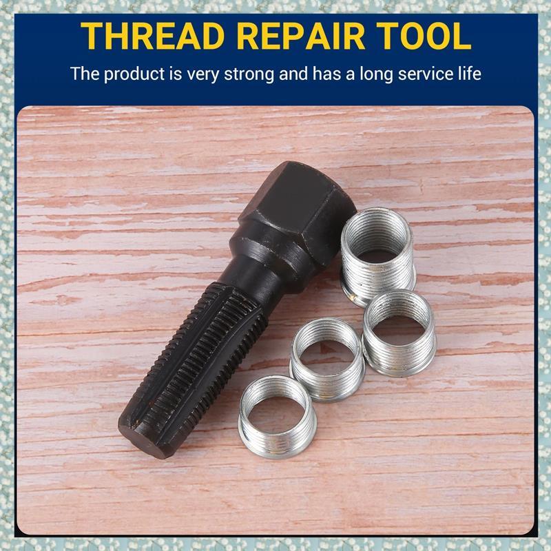 [h5bl3j6wj.ph] ชุดซ่อมเกลียว 14 มม. ชุดเครื่องมือด้าย Reamer Tap M14x1.25