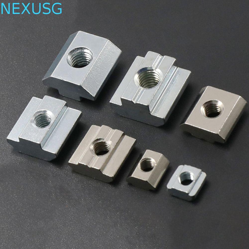 NEXUSG Hammer Nut Square T-Track เลื่อน 2020 3030 4040 4545 อลูมิเนียมโปรไฟล์ T Slot Nut
