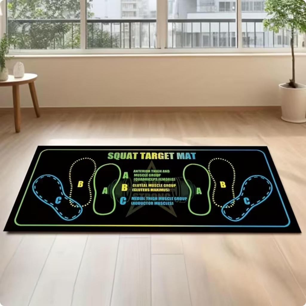 [zcins] Rubber Backing Squat Stance Mat Slim-Design Squat Training Mat Diatom Mud Surface Fitness Ge