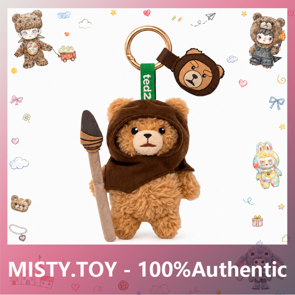 [Secret] POPMART GONGMING! <Ted2 > Baby Ted ตุ๊กตาเคลื่อนย้ายได้จี้ Mystery Box ของขวัญของแท้
