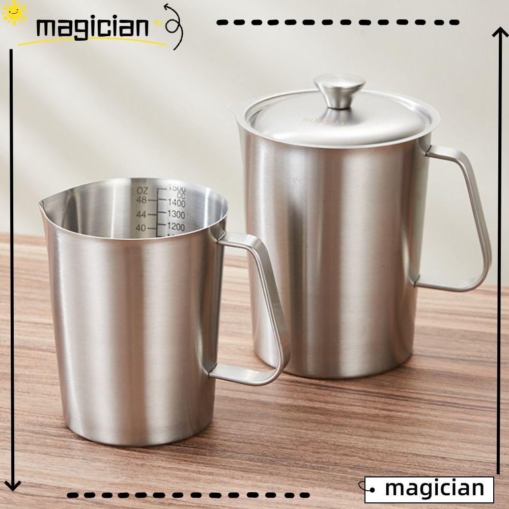ถ้วยตวง MAGICIAN หนาพร้อมฝาปิดบีกเกอร์ในห้องปฏิบัติการการออกแบบขนาดด้านใน 304 สแตนเลสความจุขนาดใหญ่ 