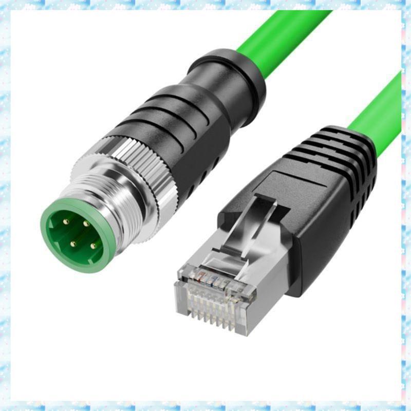 [RQMU] ถึง RJ45 สายสําหรับ Ethercat/Profinet Iiot 4Pin to RJ45 IP67 กันน้ํา STP Shielded ของ RJ45 1M