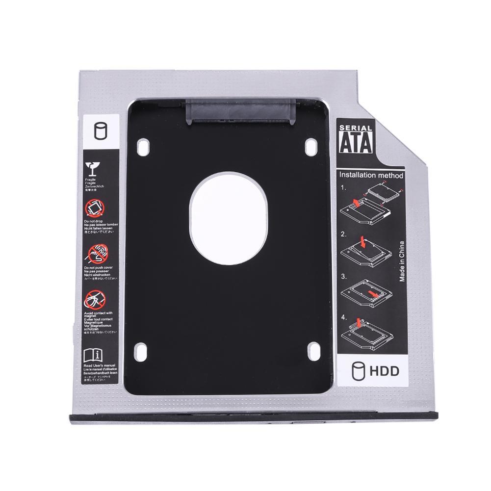 SATA เป็น SATA 9 มม. SSD Case กล่องใส่ฮาร์ดดิสก์ไดรฟ์ CD-ROM Disk Drive Bay