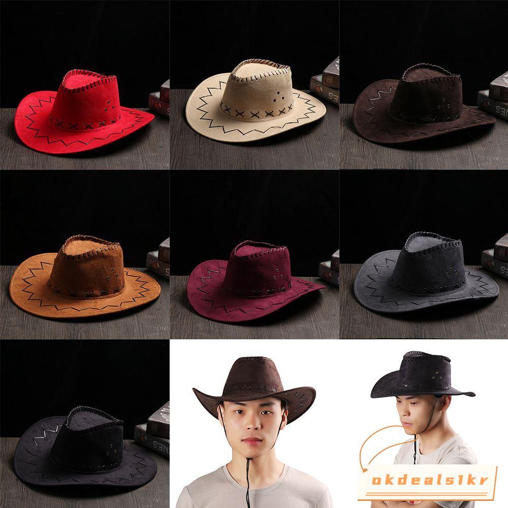 IOKDEALS1 หมวกคาวบอยขายร้อนผู้ชายเลดี้ชุดแฟนซี