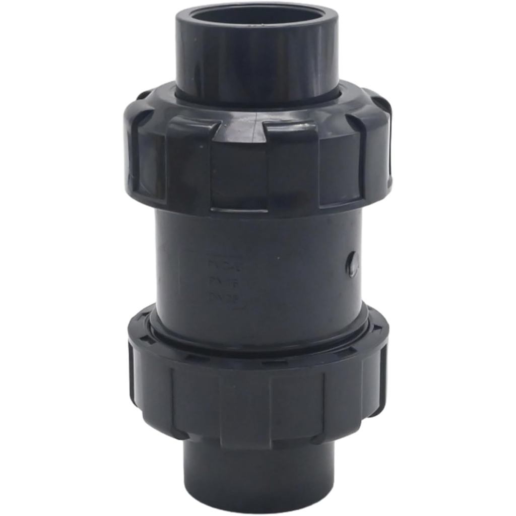 1 นิ้ว PVC True Union Check Valve, Slip Swing Full Port Utility Check Valve, Sch80 ซ็อกเก็ต Pool Bal