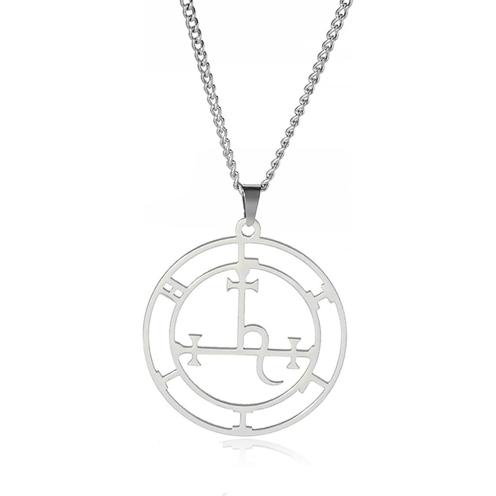 UNIFT Sigil of Lilith สร้อยคอผู้หญิงสแตนเลส Pagan Mythology เทพธิดา Sigil of Lilith จี้สร้อยคอ Witch