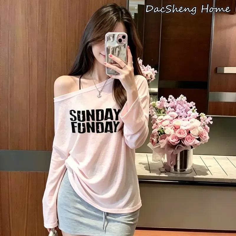 เสื้อคลุมกันแดดผู้หญิงสไตล์อเมริกันแนว "ฮอตเกิร์ล" เนื้อบางเบา โปร่งแสงเล็กน้อย ใส่ได้ในห้องแอร์ ฤดูร้อน ทรงหลวม ทุกวัน