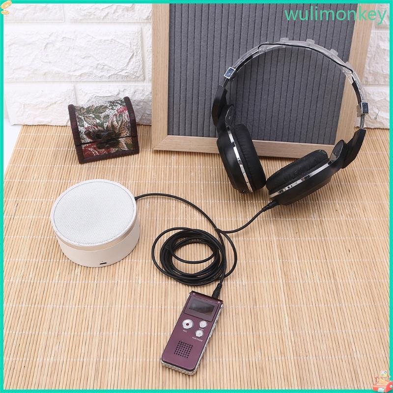 WU Splitter สําหรับคอมพิวเตอร์ 3 5 มม.ชาย 2 Dual 3 5 มม.ชายหูฟัง Y Splitter Cable