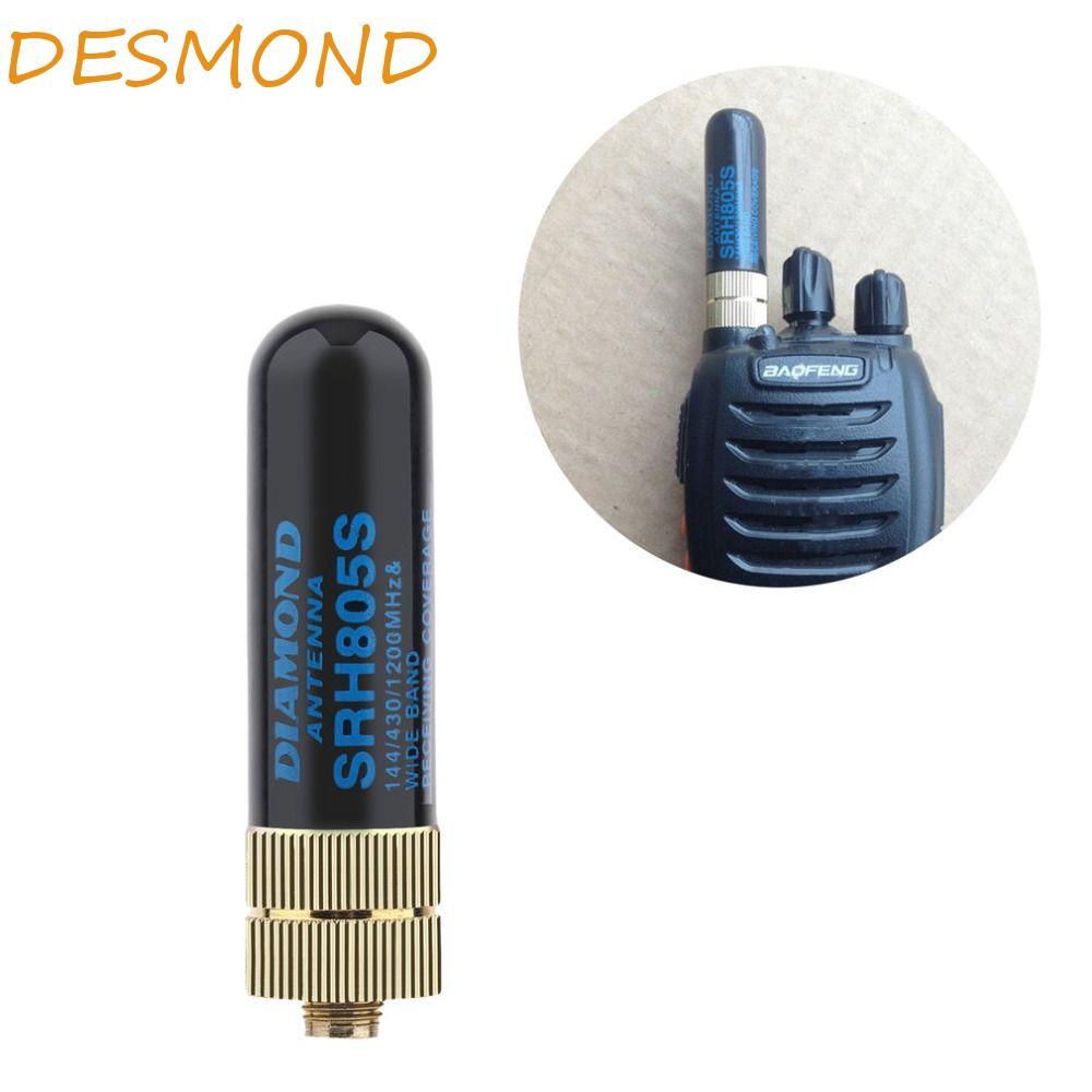 DESMOND เสาอากาศ 5 ซม.ขายร้อนวิทยุแบบพกพา Talkie BF-888S Baofeng TG-UV2 Dual Band