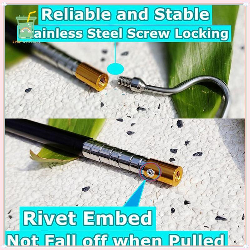 [สี] Scalable Snake Hook Reptile Catcher Stick, Snake Handling Tool สําหรับ Python Rattlesnake TH