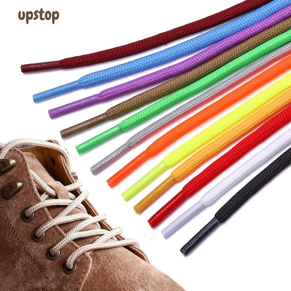 UPSTOTO 1 คู่ Boot Laces, Strong 120 ซม.140 ซม.รอบรองเท้าลูกไม้,คลาสสิก 4 มม.โพลีเอสเตอร์ Fibre สีเชือกผูกรองเท้ารองเท้าทํางาน