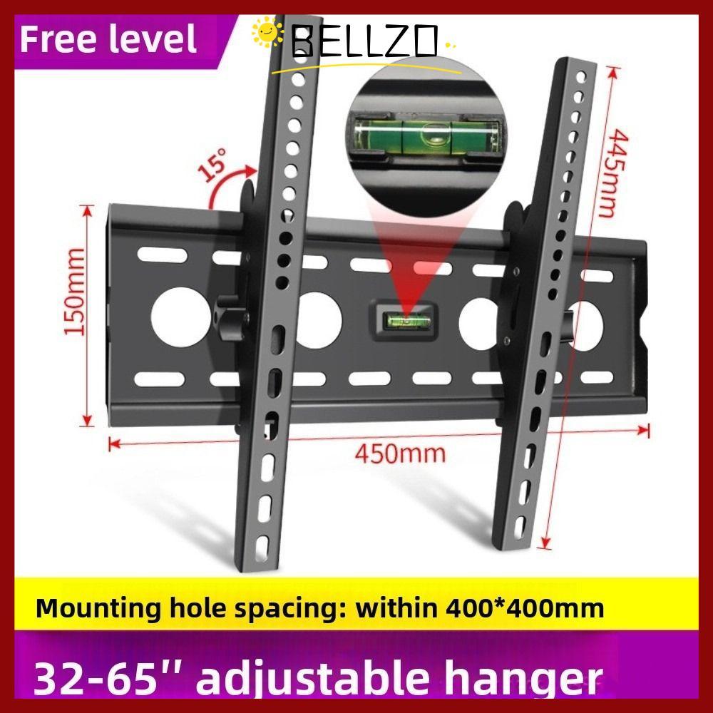 in stockBELLZO TV Wall Mount, Adjustable Tilt 15° ที่แขวนทีวี ติดตั้งง่าย 32-65 นิ้ว โครงขาตั้งทีวีท