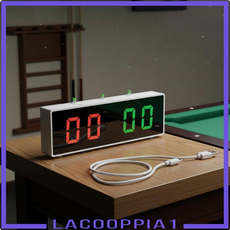 [Lacooppia1] บิลเลียด Score Counter LED Illuminated Digital Board อุปกรณ์เสริมการแข่งขันสระว่ายน้ําแ