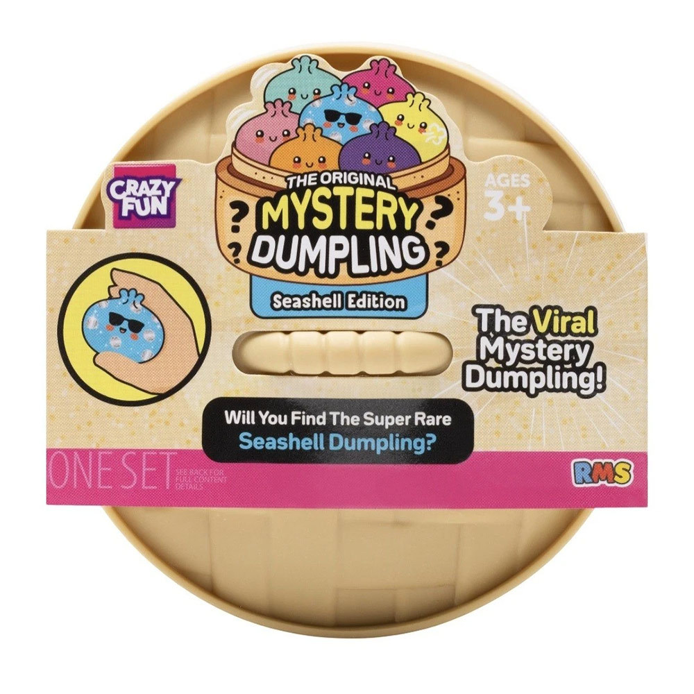 The Mystery Dumpling Seashell Edition Squishy Fidget Toy Viral Surprise Squeeze Toy