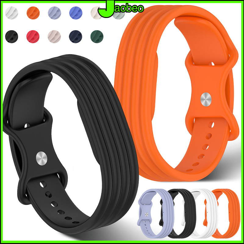 สายนาฬิกาสปอร์ตแบบวงซิลิโคน for Google Fitbit Air สร้อยข้อมือซิลิโคนหลองเปลี่ยน สายรัดนาฬิกาสมาร์ท อุปกรณ์เสริม