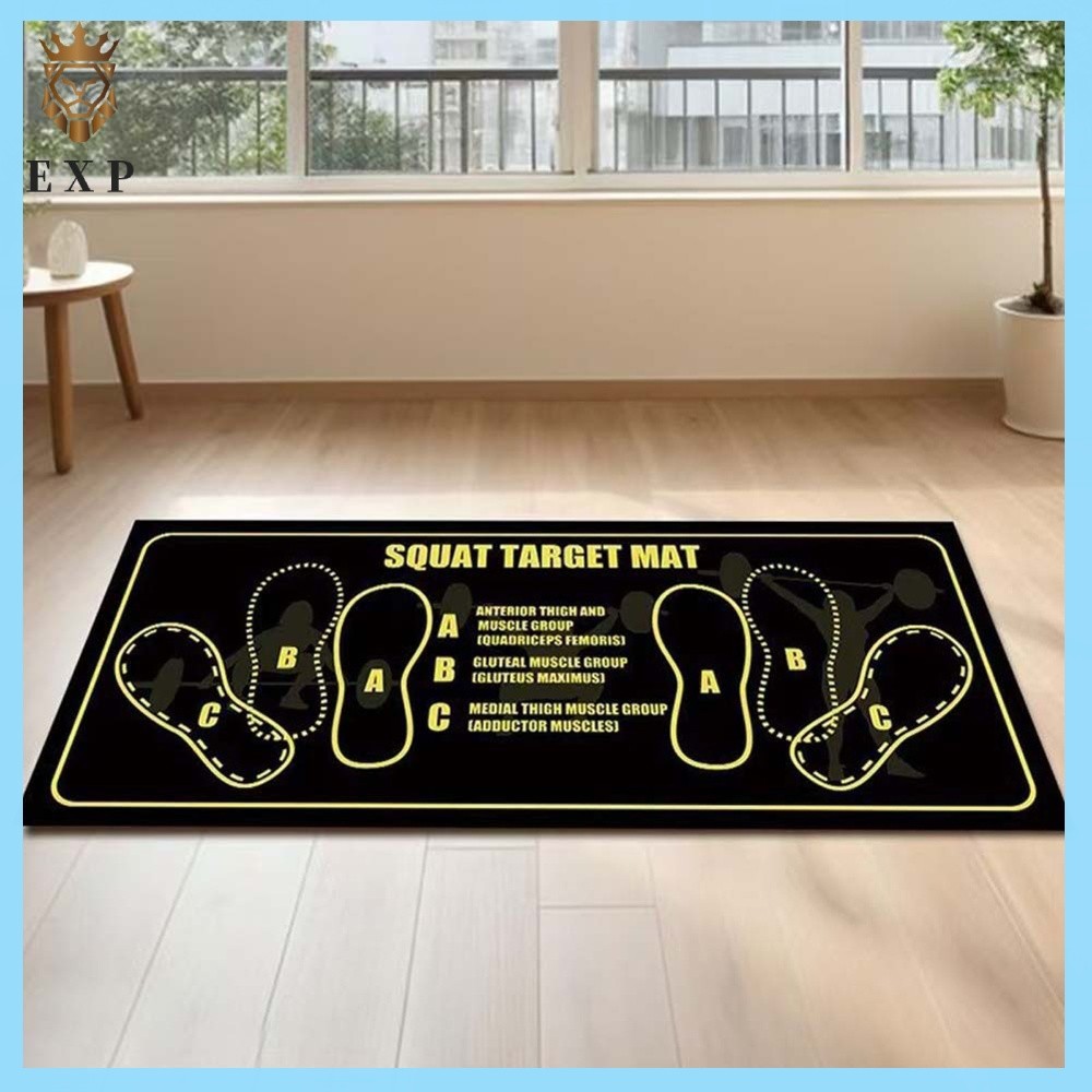 [explosion1.th] แห้งเร็วพิลาทิส Squat Guide Mat ลื่นน้ําหนักเบาออกกําลังกาย Squats Mats ขนาดใหญ่ Squ