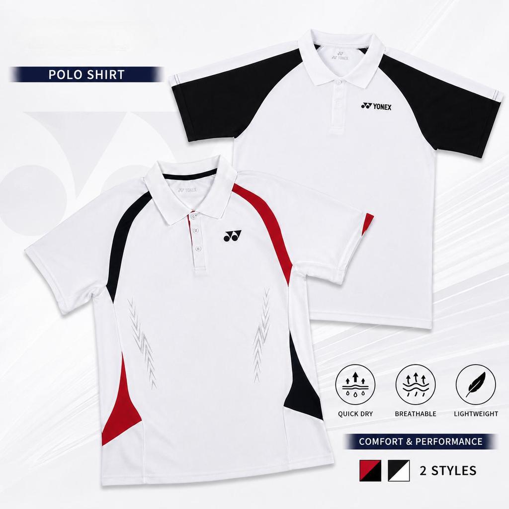 เสื้อโปโลกีฬา ผ้าpolo สำหรับใส่เล่นเทนนิส แบด กอล์ฟ พิเกิ้ลบอล ผ้านุ่มใส่สบาย ส่งไวจากไทยไม่พอใจยินดีคืนเงิน
