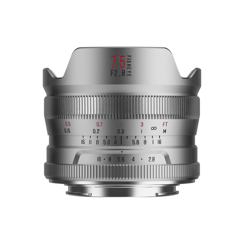 Brightin Star 7.5mm F2.8 Fourth Generation Large Aperture Fisheye & Wide-Angle Lens MF Prime Lens Co