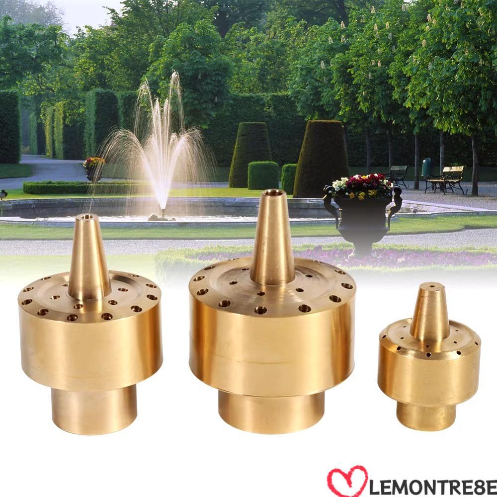 LEMONTREE Center หัวฉีดน้ําพุสไตล์ตรง, ทองเหลืองทนทานดอกไม้คอลัมน์หัวฉีด Sprinkler, 1/2" 3/4" 1" FNP
