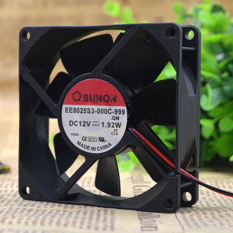 Taijun TAJUN EE80251S2-Q010-999 8025 8CM 12V 1.6W พัดลมแชสซี