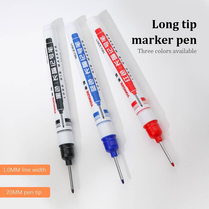 Sunborui 32 มม.หัวยาว Marker ปากกาขนาดใหญ่ความจุกันน้ําสี่สี Markers สําหรับโลหะงานไม้ TH