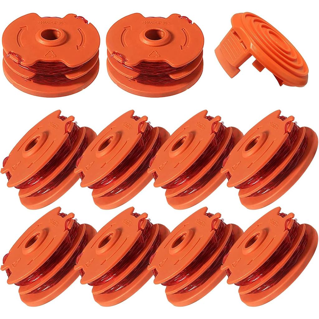 WA0007/ 50022833 Replacement Line Trimmer Spool 16ft 0.065 สําหรับ Worx WG116 WG119 WG183 สายไฟฟ้าแบ