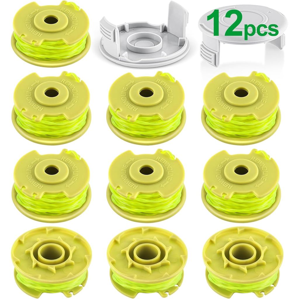 Weed Wacker String ใช้งานร่วมกับ Ryobi One Plus+ AC80RL3, 0.08 Trimmer Refill Line,Weed Eater String