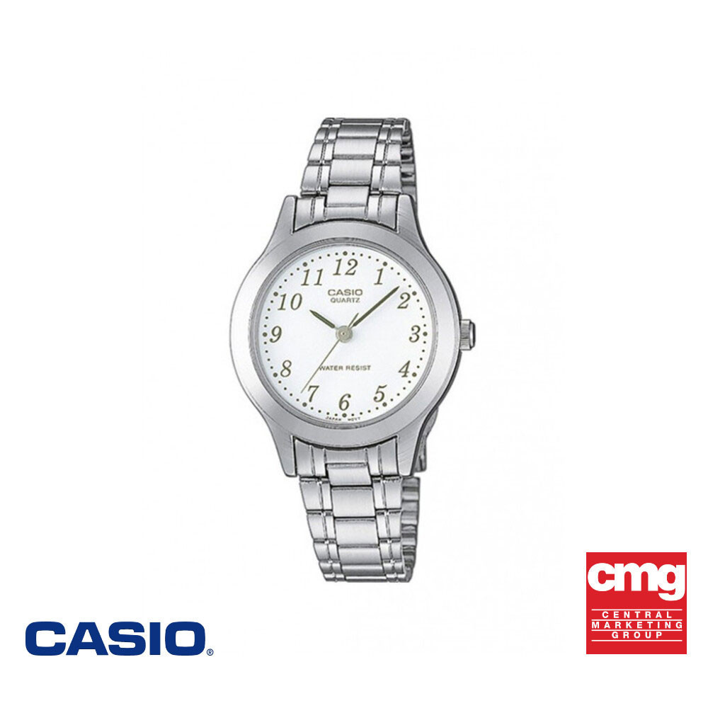 CASIO นาฬิกาข้อมือ CASIO รุ่น LTP-1128A-7BRDF วัสดุสเตนเลสสตีล สีขาว