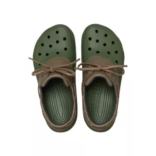 CROCS รองเท้าลำลองผู้ใหญ่ CLASSIC ISLANDER รุ่น 212022-38V - ARMY GREEN/WALNUT