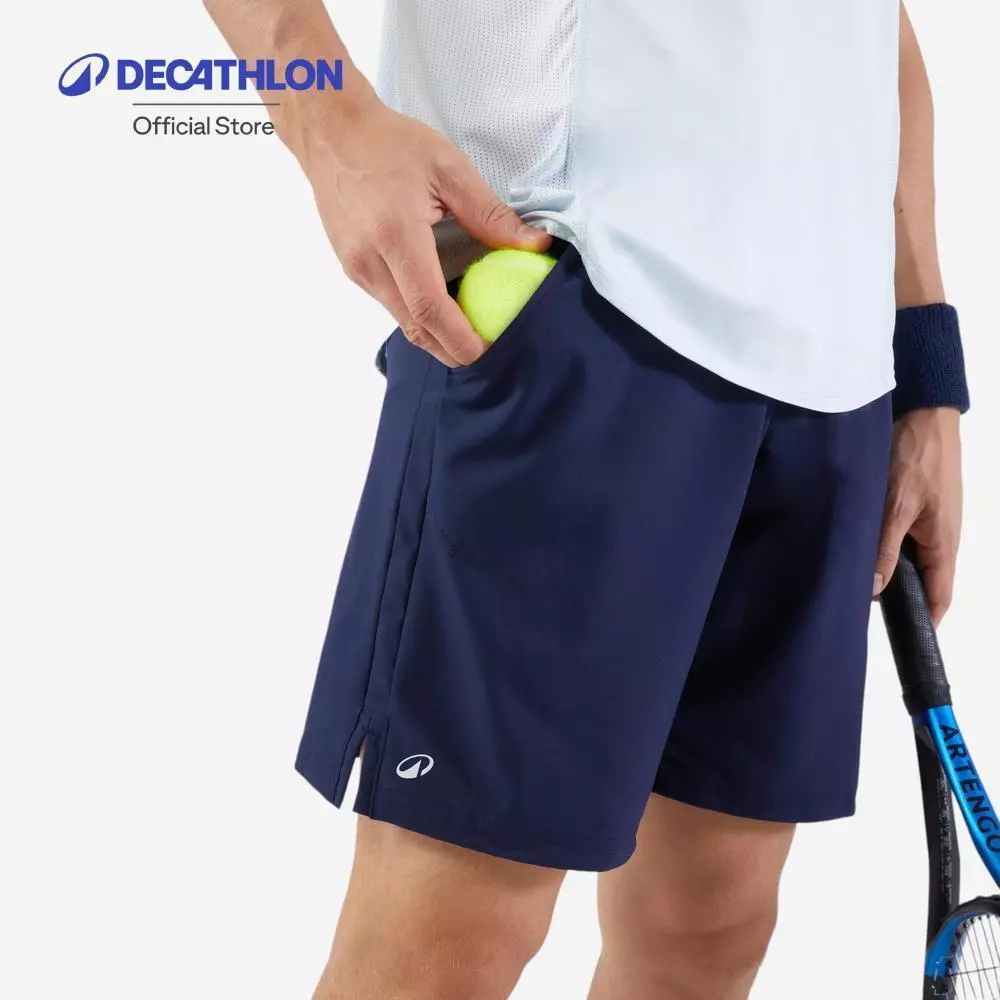 Decathlon Men'S Tennis Shorts Essential+ กางเกงขาสั้นผู้ชายรุ่น Essential+ - Navy/Blue