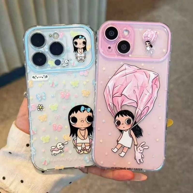 เคสโทรศัพท์ เหมาะสําหรับ iPhone 11 12 13 14 15 16 17 Pro max Plus Butterfly Xiaoyu Shock-proof Shock