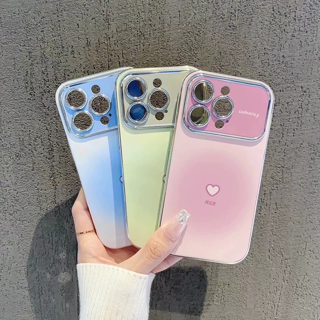 เคสโทรศัพท์ดีไซน์น่ารักสไตล์เกาหลี กันกระแทก สีพาสเทล สำหรับ iPhone 11 12 13 14 15 16 17 Pro Max ของขวัญปีใหม่ 2026