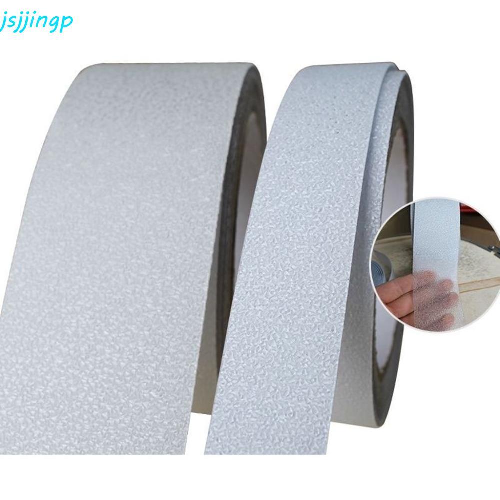 JSJJINGP สติ๊กเกอร์กันลื่น Non Slip Traction ยาว 5 ม. สําหรับเด็กความปลอดภัยกันน้ําหมองคล้ําภาษาโปลิชคํา PEVA ยางคําเตือนลาย