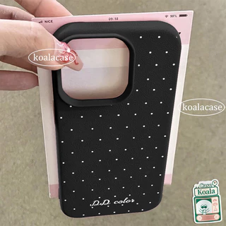 เคสลายหนังสัมผัสดี ลายจุดเล็ก สไตล์มินิมอลSamsung A56 A26 A17 A36 A05s A15 A07 A35 A06 A24 A16 A15 A34 S24 S25 S23 ULTRA