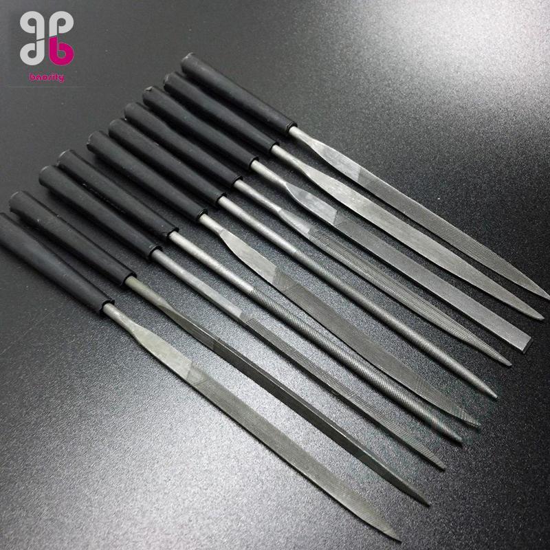 Baosity Diamond Guitar Nut Fret File Set Luthiers Tool Multitool Slotting Crowning Accessories for Electric Acoustic Guitar