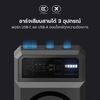 [ส่งด่วน] Orsen by Eloop EW40 CCC / EW55 แบตสำรอง 20000mAh ชาร์จเร็ว 20W ชาร์จไร้สายแม่เหล็ก 15W Qi2 Power Bank Type C