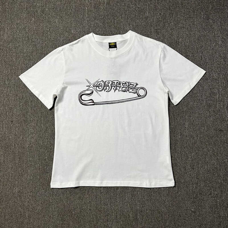 VLONE FOG Cortiez VLONE FOG Cortiez VLONE FOG Cortiez Pin Letter Creative พิมพ์เสื้อยืดแขนสั้น