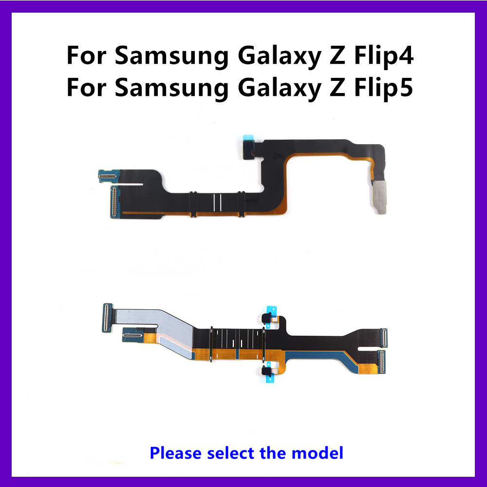 เมนบอร์ดเชื่อมต่อ Flex สําหรับ Samsung Galaxy Z Flip 4 5 F731 SM-F721 จอแสดงผล LCD Flex อะไหล่สายเคเ