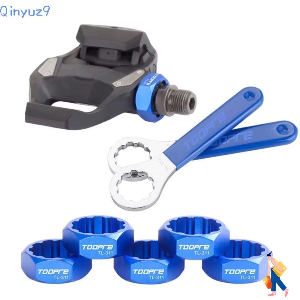 QINYUZ9 เครื่องมือกําจัดคันเหยียบจักรยาน,Universal Wear-resistance Pedal แกนเครื่องมือ,Multi-functio