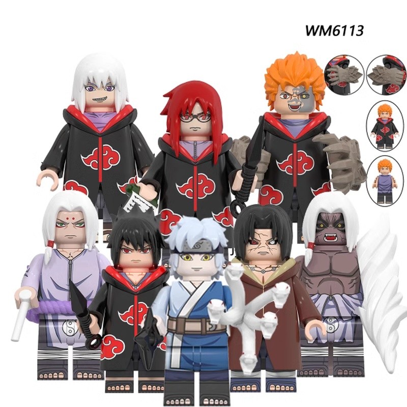 ใช้งานร่วมกับ Naruto Konoha Maru Iruka Yile WM6153 Third Party ประกอบ Building Block Minifigure ของเ