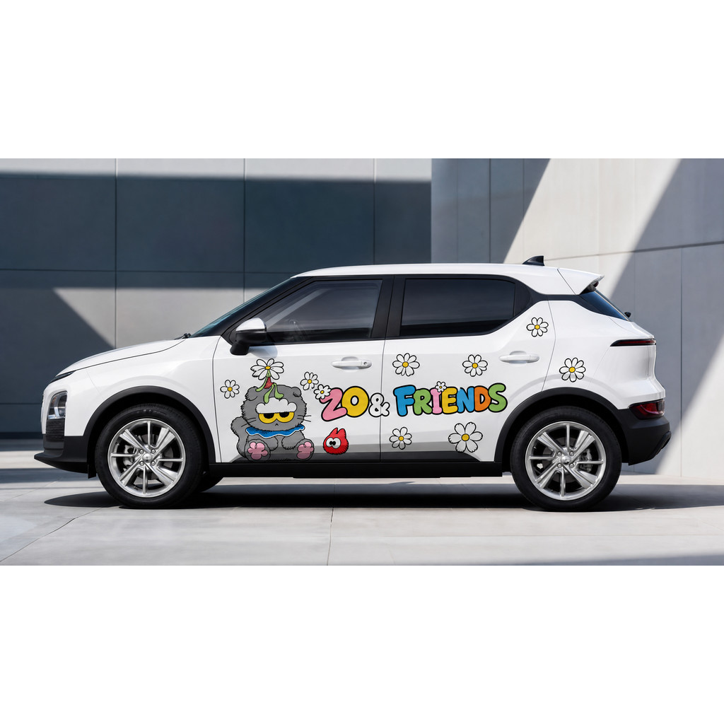 รูปลอกรถ VINFAT CAR DECORATION STICKER - CAR DECAL VF5 - V6 - VF7-VF9 - VF8 (ติดสีรถทั้งหมด)