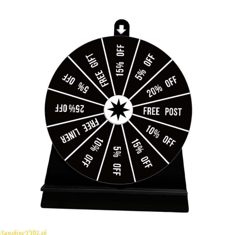 SUN แผ่นเสียงอะคริลิค Roulette Wheel KTVs อุปกรณ์ประกอบฉากความบันเทิง เหมาะสําหรับเพิ่มหมั้นในงานปาร